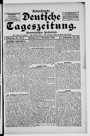 Deutsche Tageszeitung vom 08.11.1895