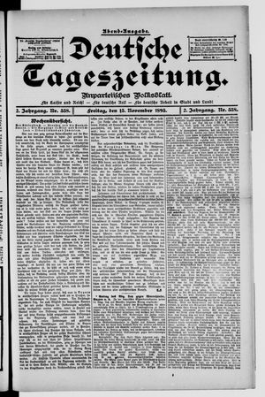 Deutsche Tageszeitung vom 15.11.1895