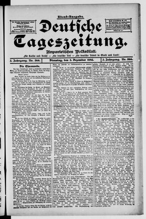 Deutsche Tageszeitung vom 03.12.1895