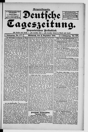 Deutsche Tageszeitung on Dec 11, 1895