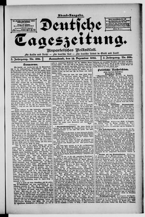 Deutsche Tageszeitung vom 14.12.1895
