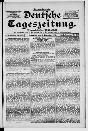 Deutsche Tageszeitung vom 17.12.1895