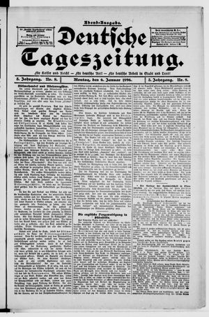 Deutsche Tageszeitung vom 06.01.1896