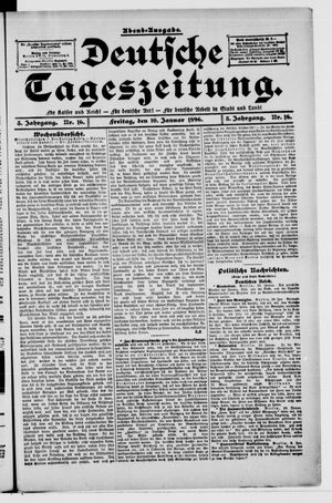 Deutsche Tageszeitung on Jan 10, 1896
