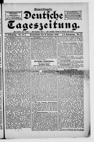 Deutsche Tageszeitung vom 11.01.1896