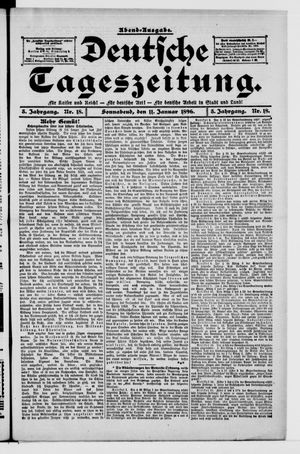 Deutsche Tageszeitung vom 11.01.1896