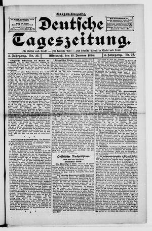 Deutsche Tageszeitung vom 15.01.1896