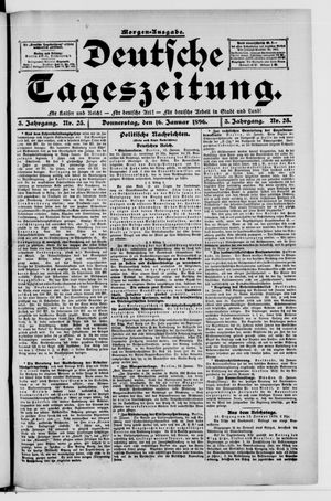 Deutsche Tageszeitung vom 16.01.1896