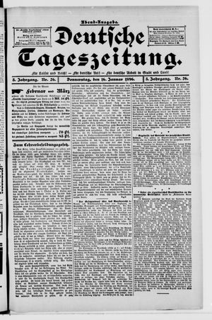 Deutsche Tageszeitung vom 16.01.1896