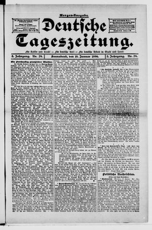 Deutsche Tageszeitung vom 18.01.1896