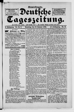 Deutsche Tageszeitung vom 19.01.1896