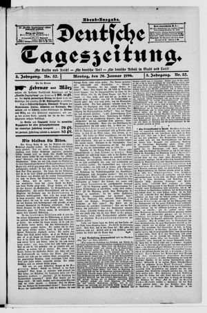 Deutsche Tageszeitung vom 20.01.1896