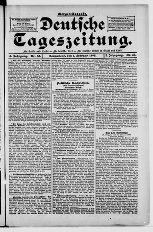 Deutsche Tageszeitung vom 01.02.1896