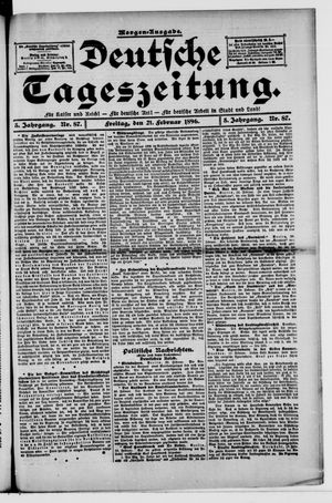 Deutsche Tageszeitung vom 21.02.1896