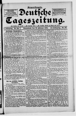 Deutsche Tageszeitung vom 29.02.1896
