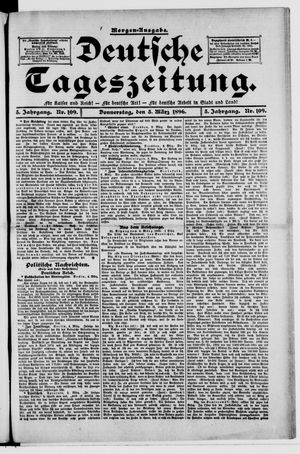 Deutsche Tageszeitung vom 05.03.1896
