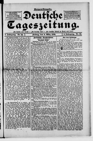 Deutsche Tageszeitung vom 06.03.1896