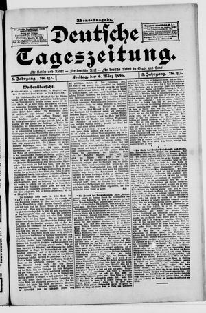 Deutsche Tageszeitung vom 06.03.1896