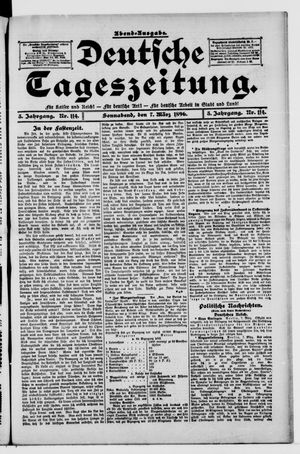 Deutsche Tageszeitung vom 07.03.1896