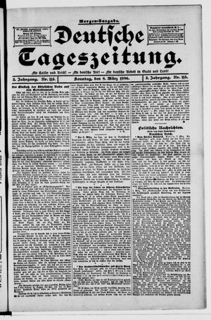 Deutsche Tageszeitung vom 08.03.1896