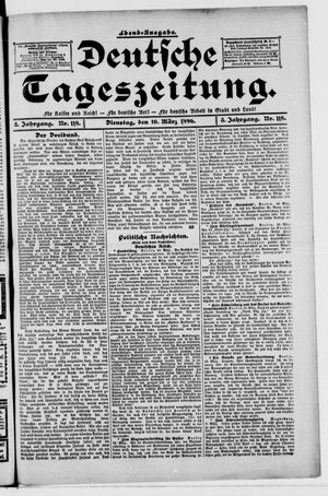 Deutsche Tageszeitung vom 10.03.1896