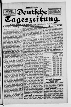 Deutsche Tageszeitung vom 11.03.1896