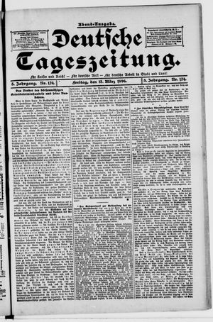 Deutsche Tageszeitung vom 13.03.1896