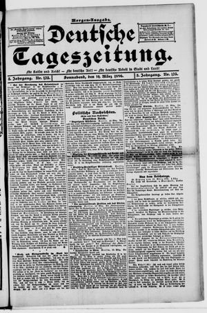 Deutsche Tageszeitung vom 14.03.1896