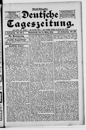 Deutsche Tageszeitung vom 14.03.1896