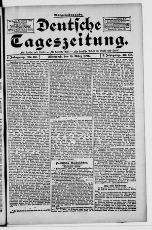 Deutsche Tageszeitung vom 18.03.1896