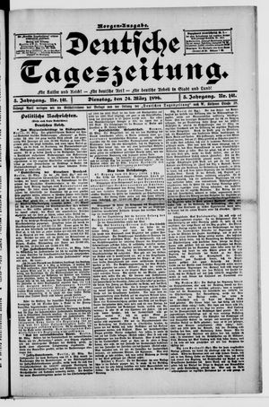 Deutsche Tageszeitung vom 24.03.1896