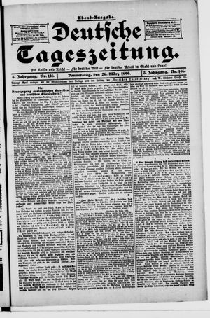 Deutsche Tageszeitung vom 26.03.1896
