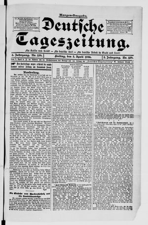 Deutsche Tageszeitung vom 03.04.1896