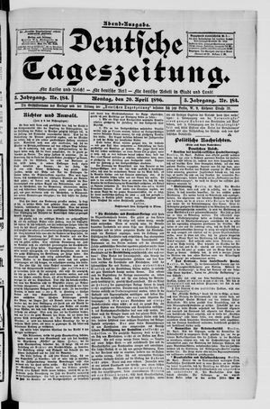 Deutsche Tageszeitung vom 20.04.1896