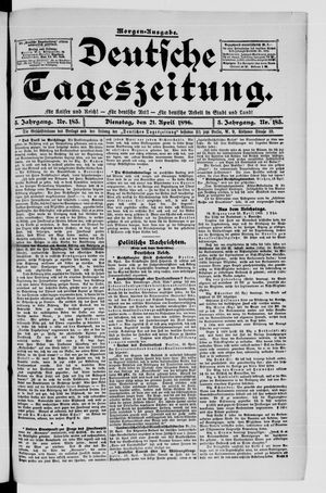 Deutsche Tageszeitung vom 21.04.1896