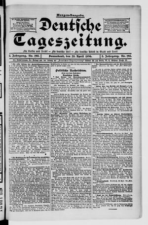 Deutsche Tageszeitung vom 25.04.1896