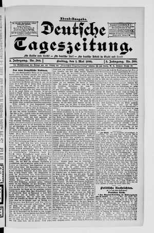 Deutsche Tageszeitung vom 01.05.1896