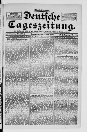 Deutsche Tageszeitung on May 2, 1896