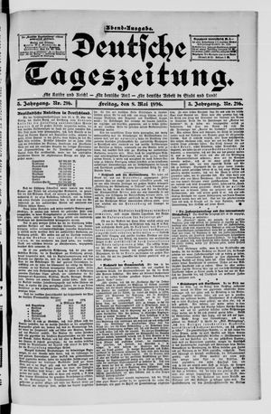 Deutsche Tageszeitung vom 08.05.1896