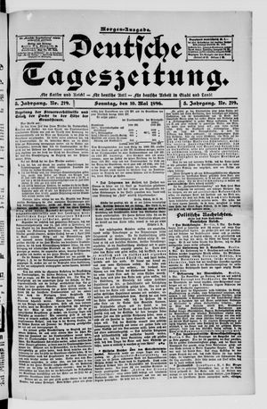 Deutsche Tageszeitung vom 10.05.1896