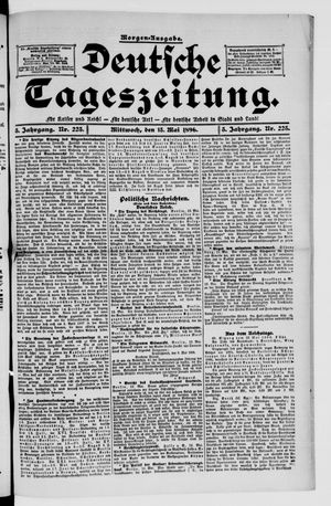 Deutsche Tageszeitung vom 13.05.1896