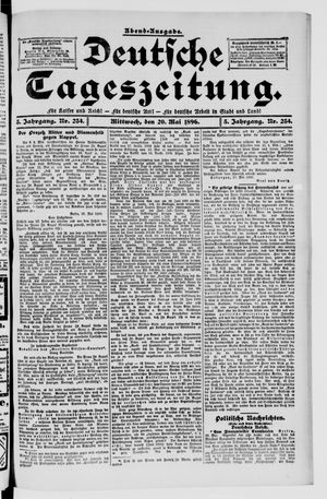 Deutsche Tageszeitung vom 20.05.1896