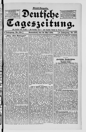 Deutsche Tageszeitung vom 30.05.1896