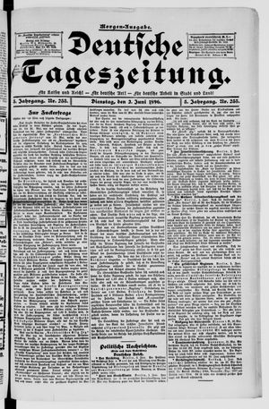 Deutsche Tageszeitung vom 02.06.1896