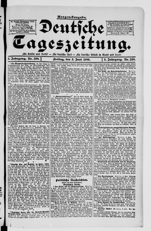 Deutsche Tageszeitung vom 05.06.1896