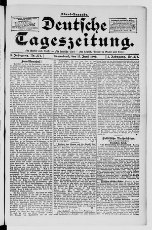 Deutsche Tageszeitung vom 13.06.1896