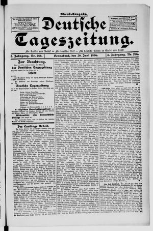 Deutsche Tageszeitung on Jun 20, 1896