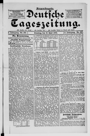 Deutsche Tageszeitung on Jun 21, 1896