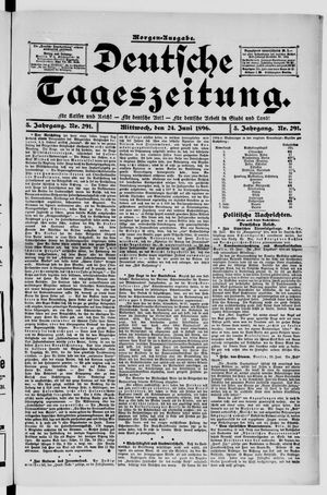 Deutsche Tageszeitung on Jun 24, 1896