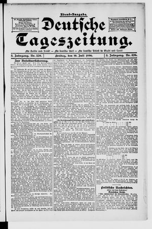 Deutsche Tageszeitung vom 10.07.1896